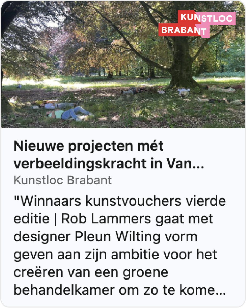 Afbeelding preview van featured artikel van 'Kunstloc Brabant'